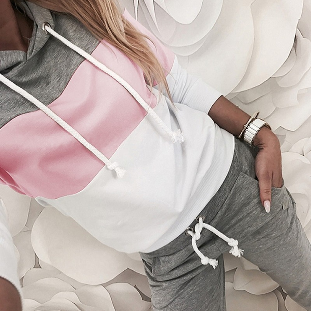 LAST 1🌟Colorblock Hooded Top & Pant Set - Picture 7 of 7